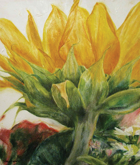 Beth's Sunflower (Oil painting)