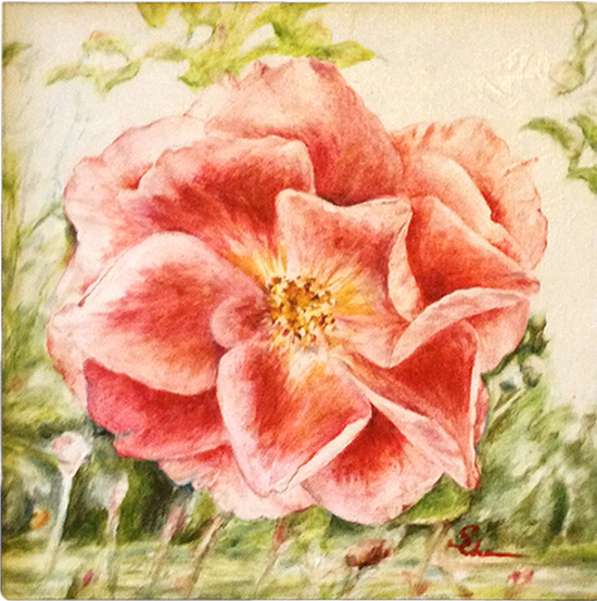 Heritage Rose 2 (Oil painting)