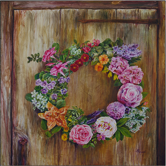 Thankful Wreath (Oil painting)