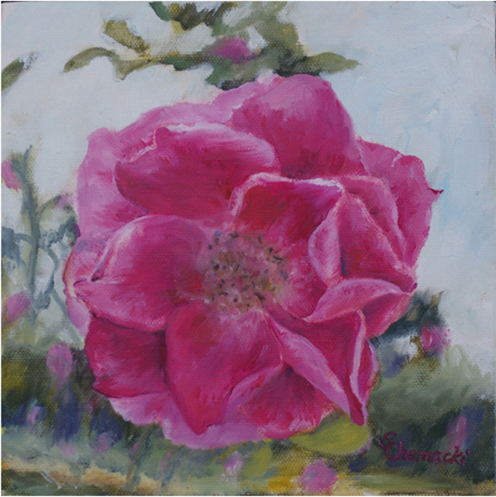 Heritage Rose 4 (Oil painting)